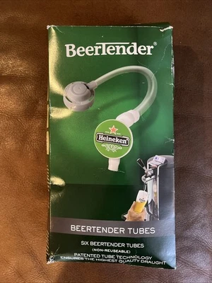 Heineken Krups Beertender Tubes New Open Box 6 Sealed Tubes Plus A   Puller - Image 1 of 3