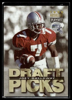1995 Playoff Absolute Joey Galloway Rookie Seattle Seahawks #187 - Image 1 of 2