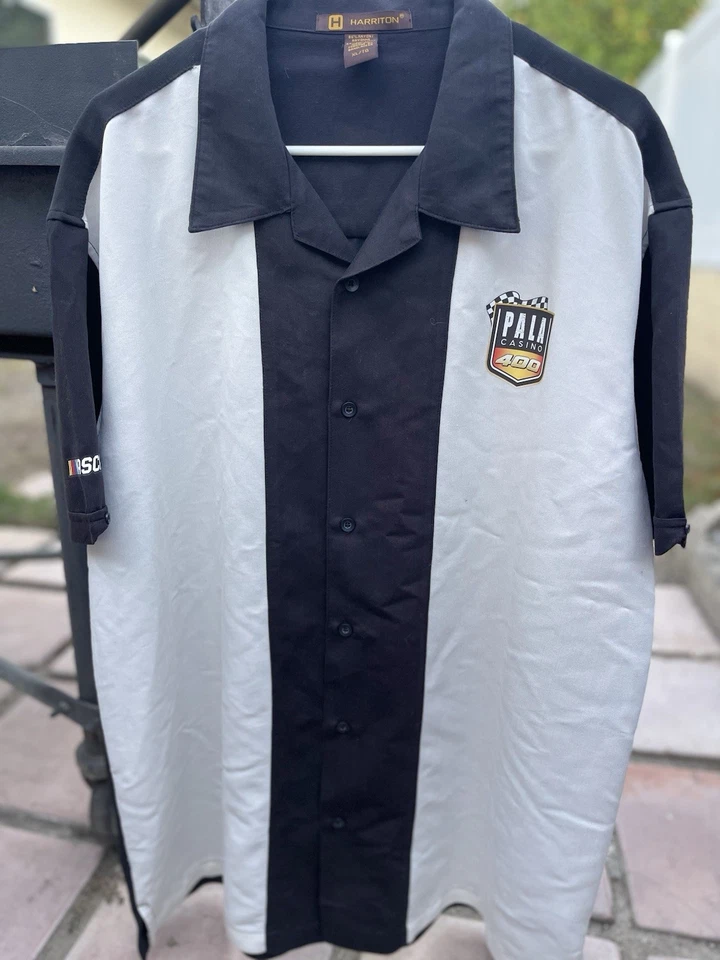 HARRITON Pala Casino 400 NASCAR Black & White X-Large Shirt - Image 1 of 4