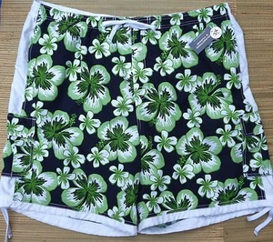ROUNDTREE & YORKE BIG MENS NAVY TIE LEG POLYESTER SWIM/BOARD SHORTS LIST $55 - Picture 1 of 3