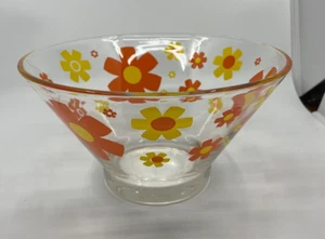 Vintage Anchor Hocking Flower Power Punch/Chip Bowl - Picture 1 of 13