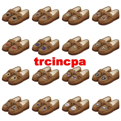 Forever Collectibles-NFL-Men's Moccasin Slippers-Pick Your Team-Free SHIPPING Cover