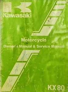 1984 Kawasaki KX80 Owner's Manual and Service Manual 99920-1249-01 - Bild 1 von 5