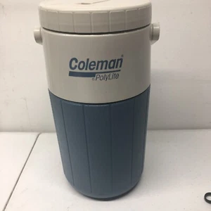 Vintage Coleman PolyLite Thermos  1/2 Gallon Water Cooler Jug  Sports Blue - Picture 1 of 7