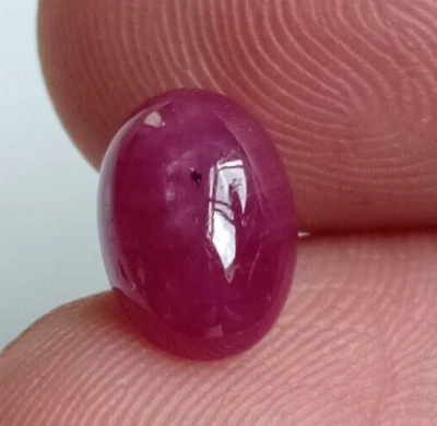 Mozambique Natural Pink Ruby Cabochon Untreated Unheated Loose Gemstone 3.63 Ct - Image 1 of 4