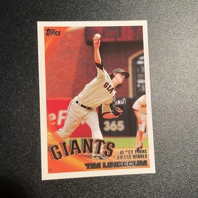 2010 Topps Tim Lincecum San Francisco Giants #9 B2 - Image 1 of 2