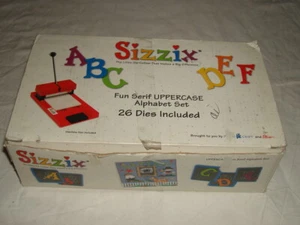 Sizzix FUN SERIF Uppercase Alphabet Die Cut Collection 26 Die Lot A-Z Letter EUC - Picture 1 of 3