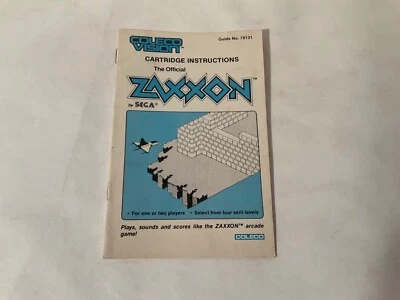 *Manual Only* **Zaxxon** Coleco Vision Vintage Arcade Game *Replacement* OEM - Image 1 of 3
