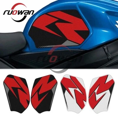 Para Suzuki GSX-R GSXR 600 750 2011-16 Adhesivo Almohadilla de tanque lateral Protección de agarre de rodilla Foto 1 de 4