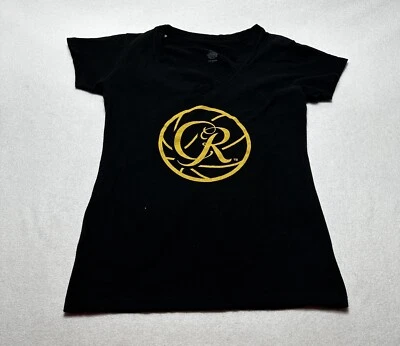 Crown Royal Women’s V neck Cotton Shirt Size Small Tangerine Alcohol TShirt - Image 1 of 4