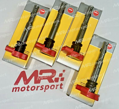 Kit 4 Bobine AUDI R8 S3 8P A4 A5 A6 B8 TT 8J 2.0 TSI TFSI NGK Rosse - Image 1 of 2