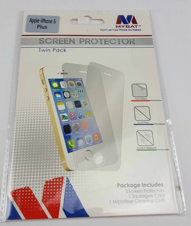 Apple IPhone 6 (5.5) MYBAT Screen Protector Twin Pack - Image 1 of 2