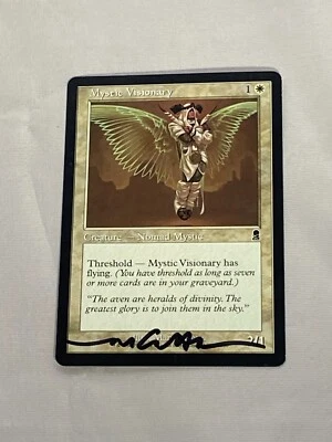 MTG Mystic Visionary Artist Proof and Signature Signed Cavotta - Image 1 of 2
