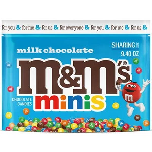 M&M's Minis Milk Chocolate Candy Sharing Size - 9.4 oz Bag - Picture 1 of 3