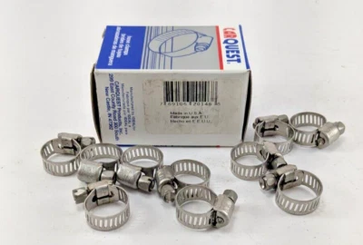 Carquest 62602  Size 4 (1/4" - 5/8" Clamping Diameter) hose clamps -- Box of 10 - Image 1 of 3