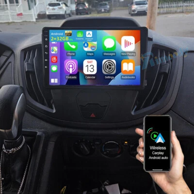 Radio estéreo Android 15 CarPlay para Ford Transit 150 250 350 2015 2016 2017-2019 Foto 1 de 4