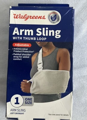 Eslinga de brazo con lazo para el pulgar talla 1 hombro izquierdo o derecho, antimicrobiano, Walgreens Foto 1 de 4