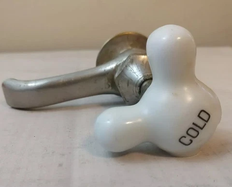 Vintage Reclaimed Water Faucet Cold Damaged Salvage Cover