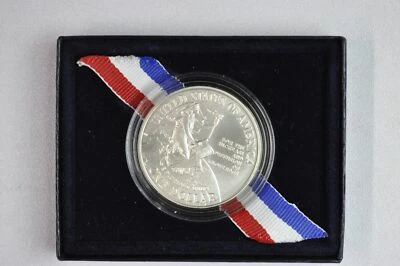 1996 D Smithsonian 150th Anniversary Commemorative Silver Dollar - Image 1 of 3