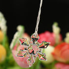 12pcs Christmas Snowflake Clear Crystal Acrylic Rhinestone Frozen for Xmas tree