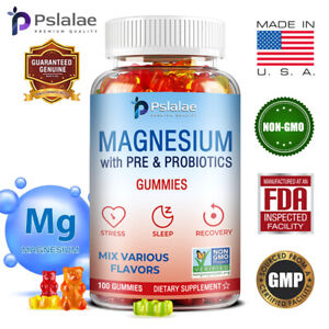 Magnesium Gummies - with Pre & Probiotics - Sleep Support, Digestive Health