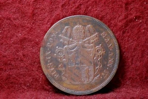 Papal States, 1850-IV R, 2 Baiocchi, KM1344, Very Fine,        3-18 - Picture 1 of 2