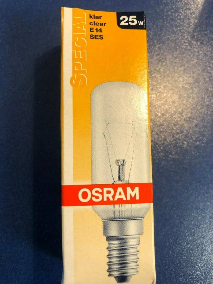OSRAM SPECIAL E14/SES T26/86 CL 25   25W KLAR Glühlampe 26x86 mm Röhrenlampe - Bild 1 von 2