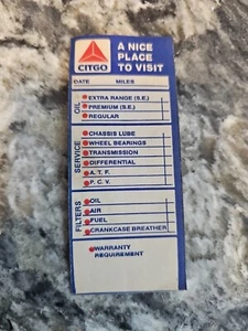 vintage Citgo lube sticker automobile ephemera NOS - Picture 1 of 2