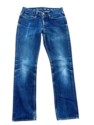 Earnest Sewn Jeans Fulton Boot Button Fly Western Riding, Size 31 x 31 - Image 1 of 4