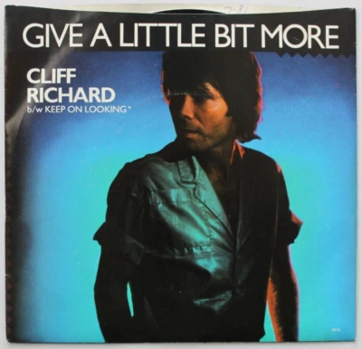 CLIFF RICHARD GIVE A LITTLE BIT MORE 45 7" VINYL & PICTURE SLEEVE EX - Image 1 of 2
