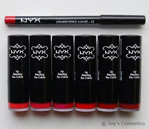 "Hot Date" NYX Round Lipstick + Lip pencil 817 hot Red Set Joy's cosmetics - Picture 1 of 2