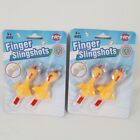 Finger Slingshots chicken 2 Per Pack, 2 Packs In Lot New Easy To Play 