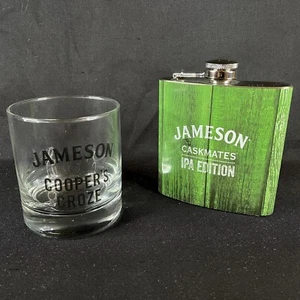 Frasco Jameson Irish Whiskey Caskmates IPA con vidrio Croze Rocks de cobre de 8 OZ - Imagen 1 de 7