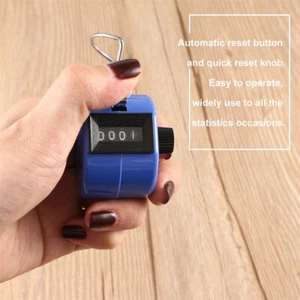 4 Digit Manual Sale Hand Held Number Clicker Tally Counter High Quality - Picture 1 of 7