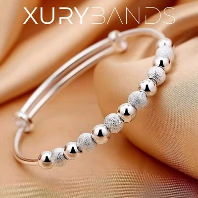 👑🤍💎 Damen Armband 💍 Luxus Funkelndes Armreif  🎀 Schmuck 🤍 ✨ 🤍 Silber - Bild 1 von 4