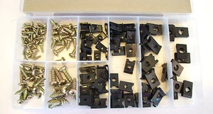 JUEGO DE 170 PIEZAS DE CLIPS EN U Y TORNILLOS FENDER CLIP - Imagen 1 de 1