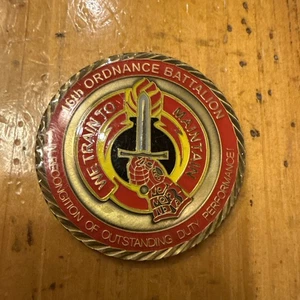 16th ORDNANCE BATTALION SERVICE TO THE LINE Challenge Coin 2" DIA - Picture 1 of 4