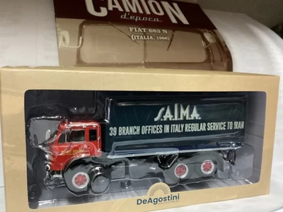 Camion d’epoca , FIAT 683 N ITALIA 1966  1/43 die-cast  DE AGOSTINI - Immagine 1 di 4