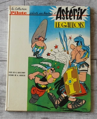 ANCIEN : Première BD d'ASTERIX .  Collection Pilote.  17 titres en 4ème de couv. - Photo 1/4