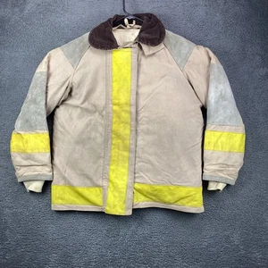 Vintage Alb Inc Firefighter Fireman Coat Jacket Heavy Duty Workwear S-9 S-21 - Picture 1 of 7