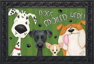 Briarwood Lane Spoiled Dogs Fall Doormat - Picture 1 of 4
