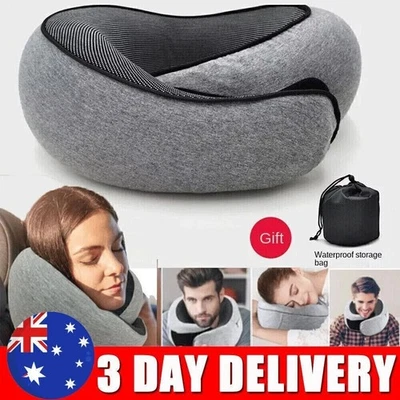 Travel Neck Pillow Memory Foam Portable Soft U Shaped Pillow Neck Head Support - image 1 of 4