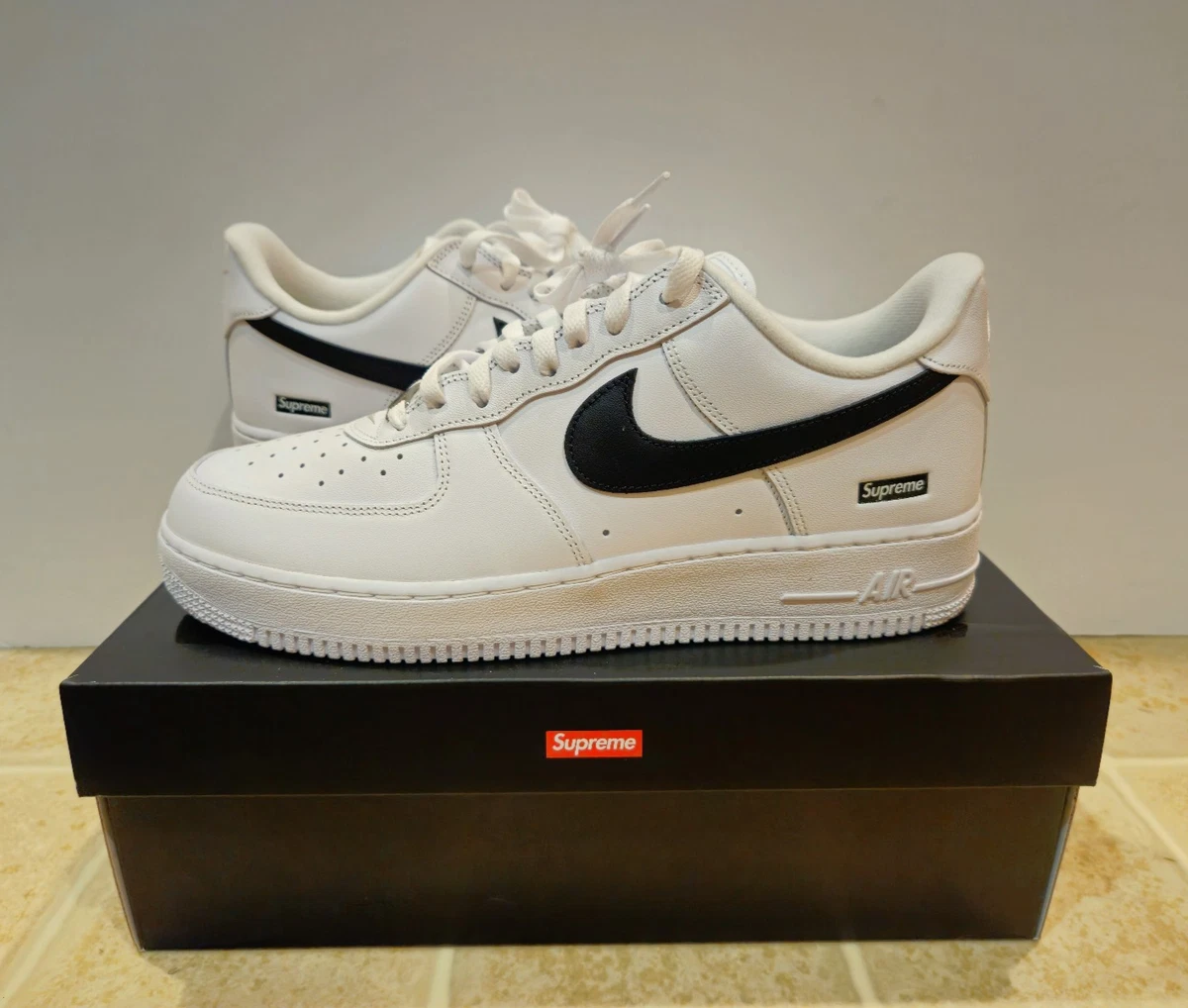 Nike Air Force 1 Supreme White | eBay