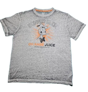 Vtg Donald Duck Orange Juice Japanese Disney Sz M Faded Stone Washed - Picture 1 of 8