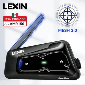 Intercom moto bluetooth LEXIN MTX , pack duo 24 personnes - Imagen 1 de 5
