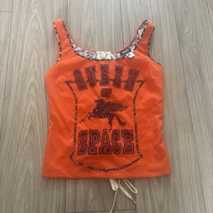 Vintage D&G “Queen of Space” Orange Vest Corset Top – Size IT 42 / UK 10 Y2K - Picture 1 of 4