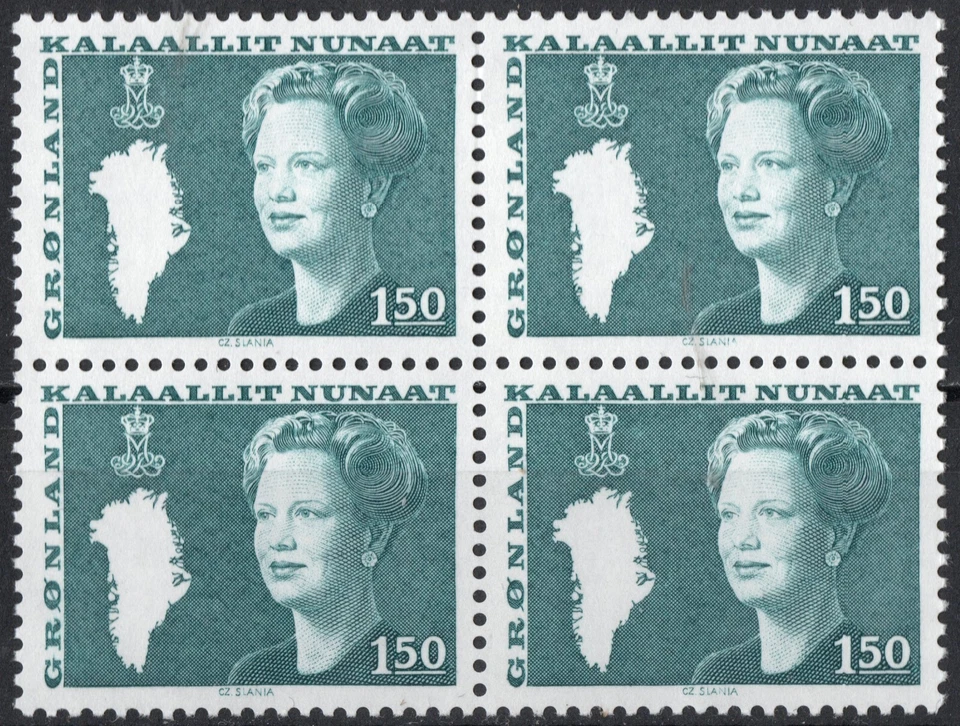 3140 Greenland 1980-89, FA 134, MNH, MI 123, MNH, Queen Margrethe. - Image 1 of 1