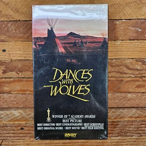 New Factory Sealed Dances with Wolves (VHS, 1990) First Release Orion - Picture 1 of 24
