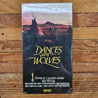 New Factory Sealed  Dances with Wolves (VHS, 1990) First Release Orion - Image 1 of 4