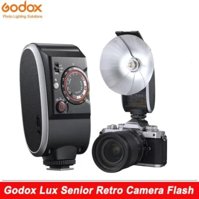 Godox Lux Senior Camera Flash Light Speedlite for Canon Nikon Sony Fujifilm - Image 1 of 4